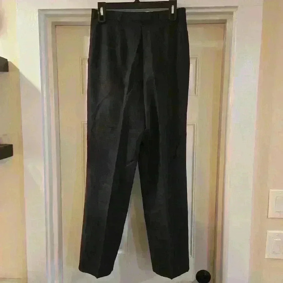 Giorgio Sant'Angelo Womens 100% Merino Wool Trouser Pants Dark Gray Size 10 - Picture 2 of 10